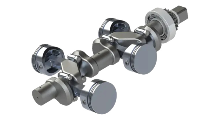 Crankshaft CAD render