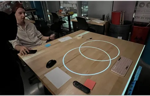 User testing session