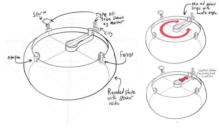 Early concept sketches